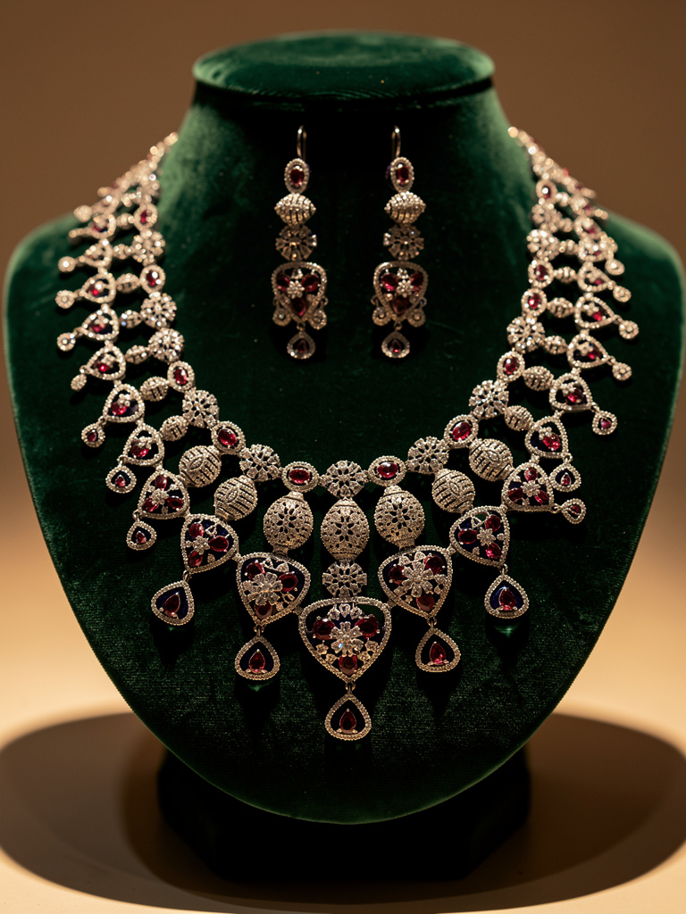 American Diamond necklace set