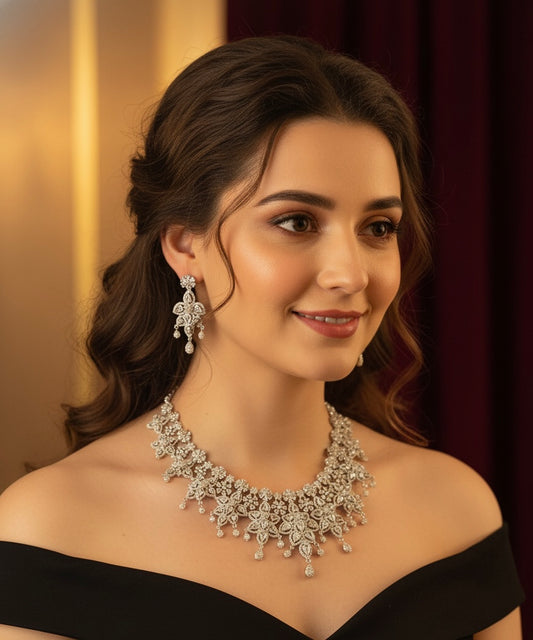 American diamond necklace set