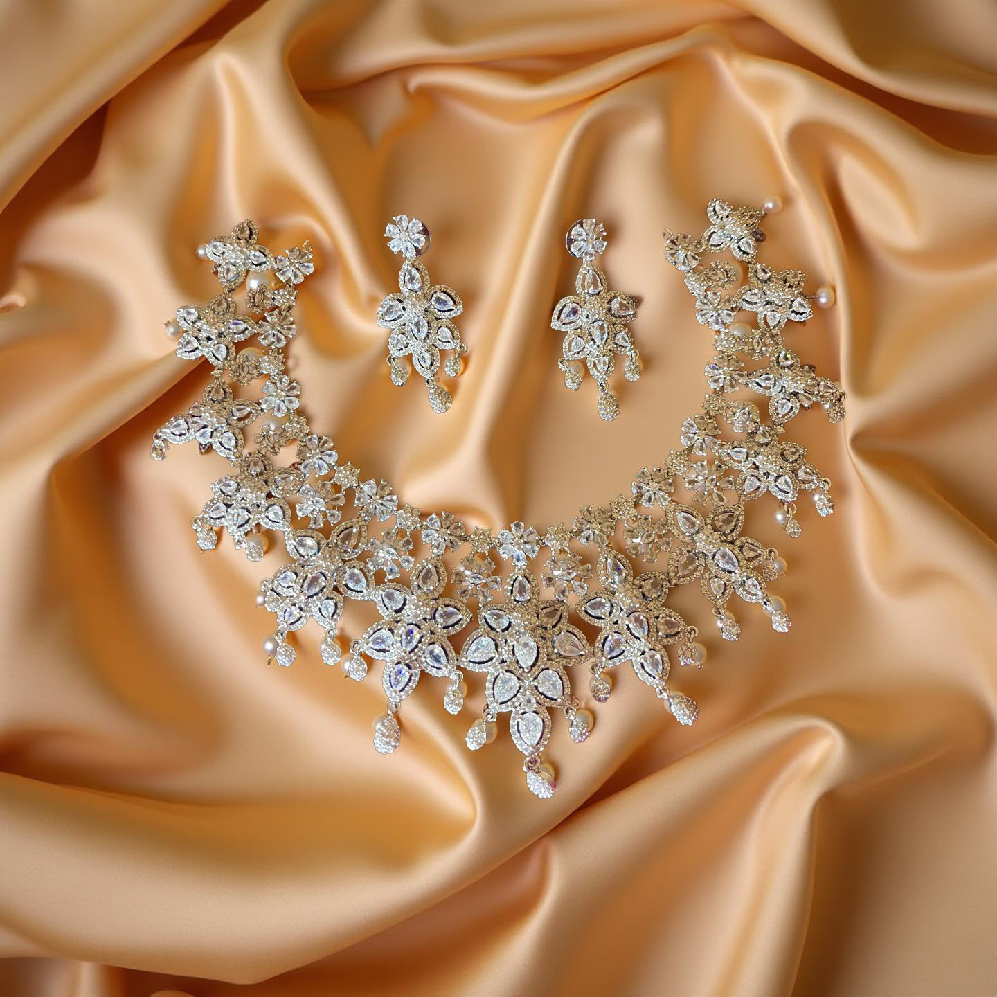 American diamond necklace set