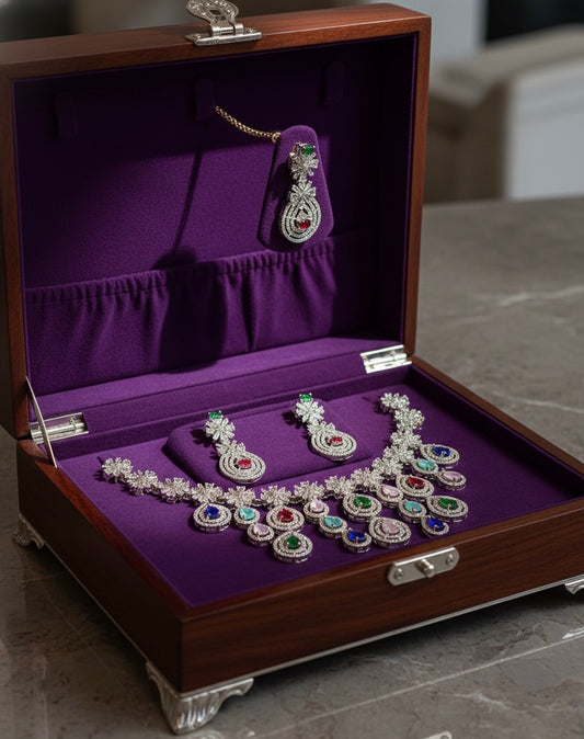 American diamond necklace