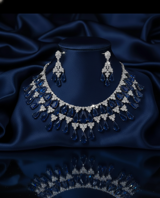 American diamond necklace.