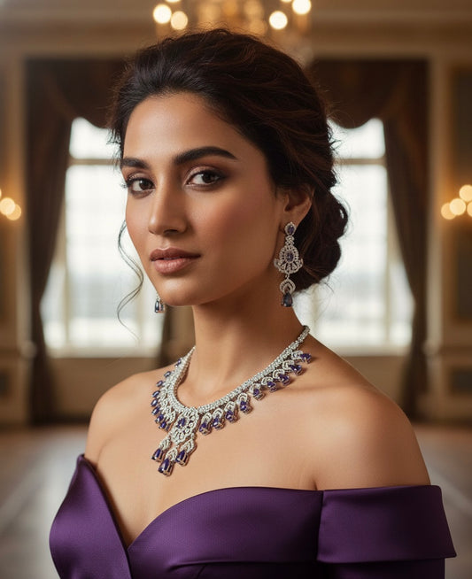 American diamond necklace