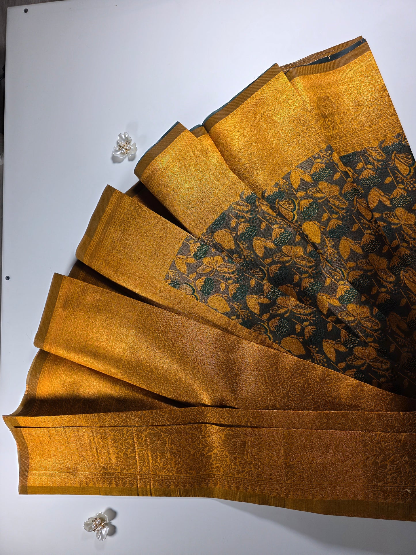 Kubera pattu earth bloom saree