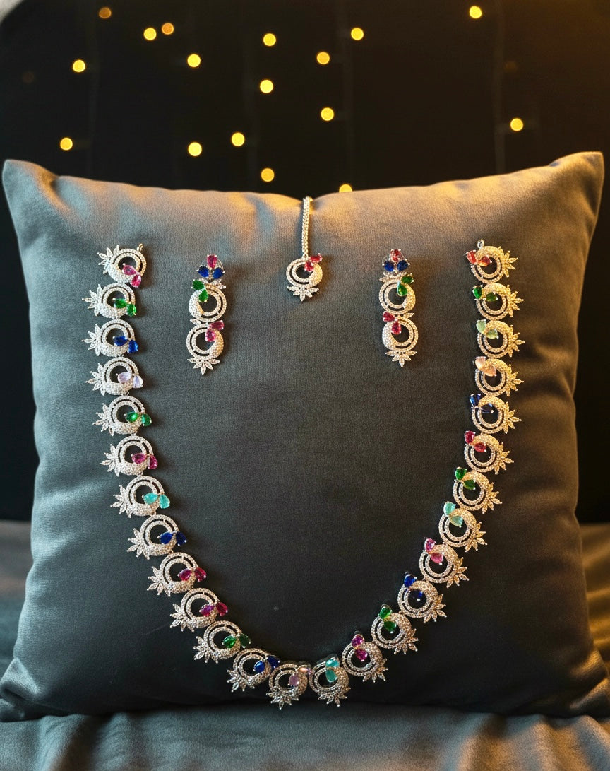 American diamond necklace set