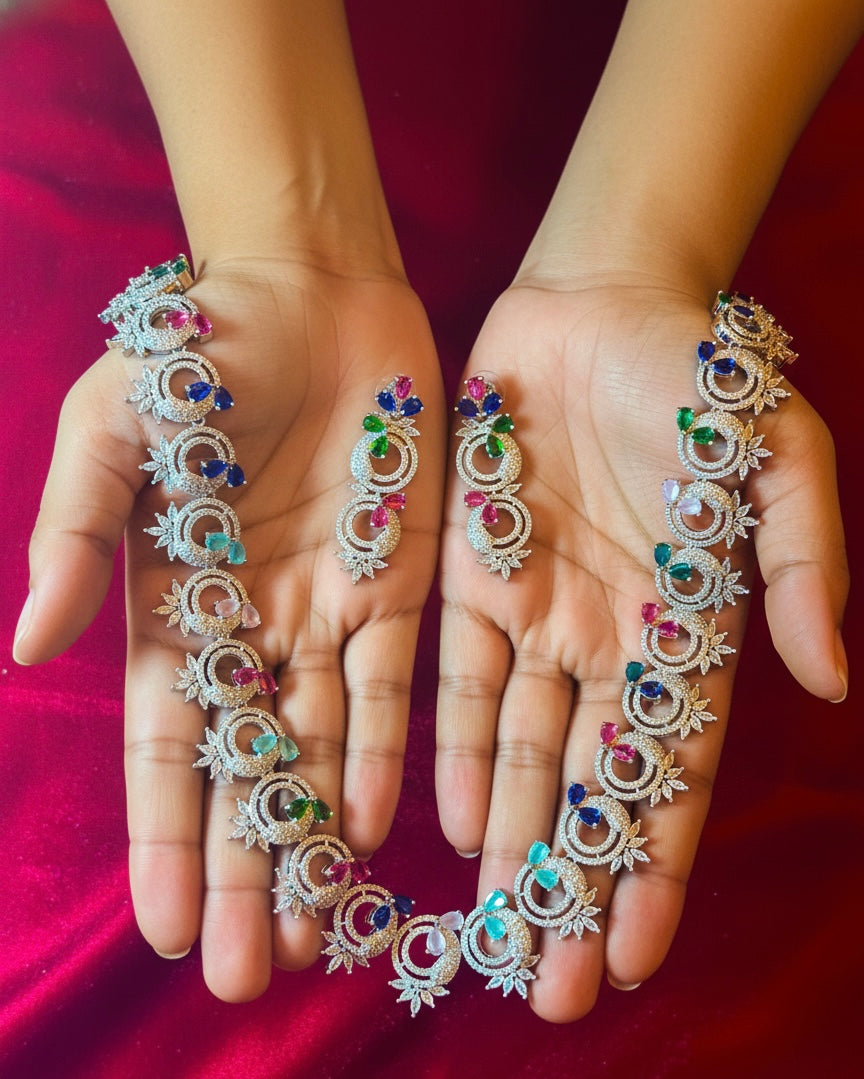 American diamond necklace set