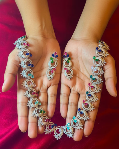 American diamond necklace set