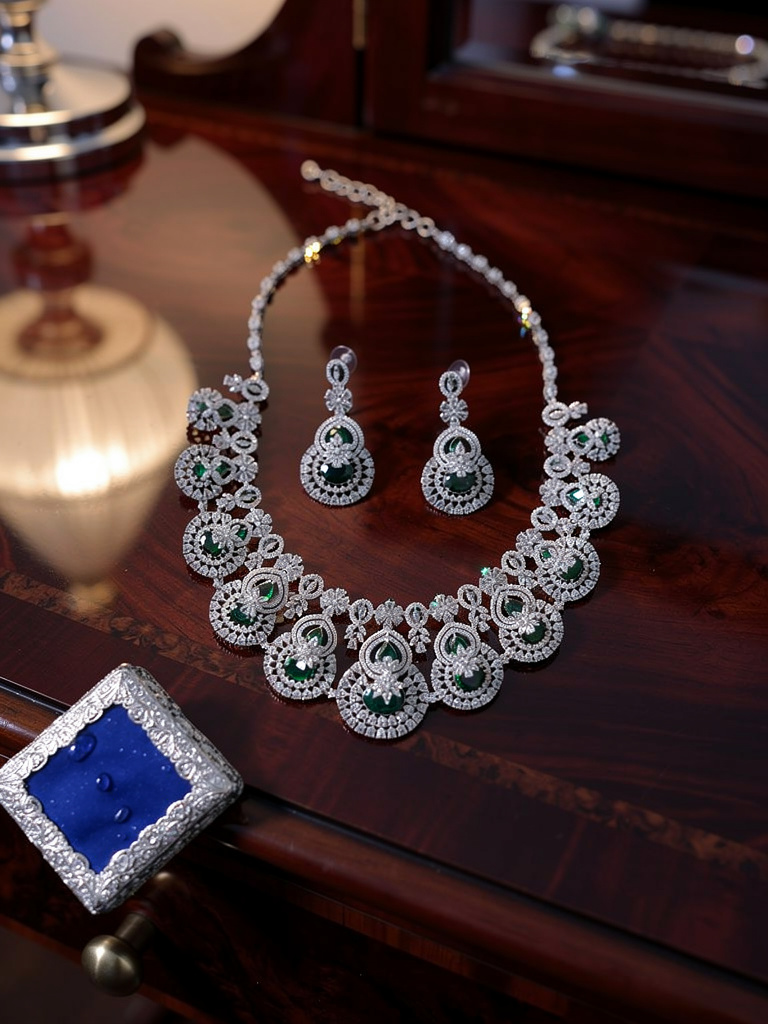 American diamond necklace set