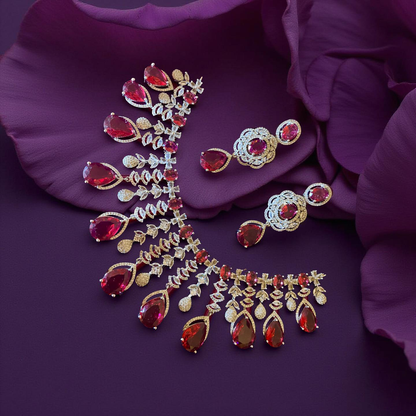 American diamond necklace