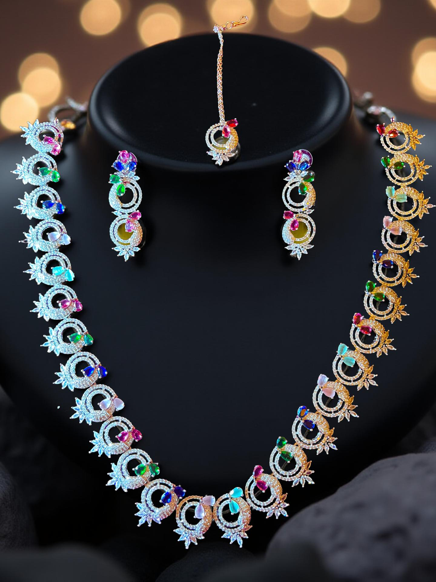 American diamond necklace set