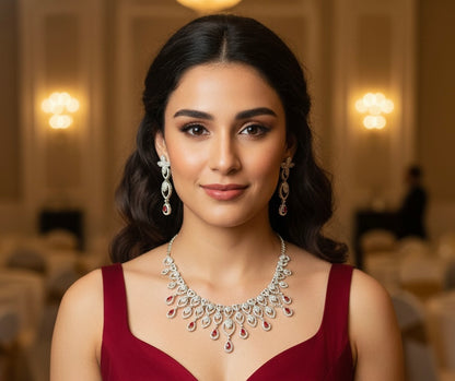 American diamond necklace