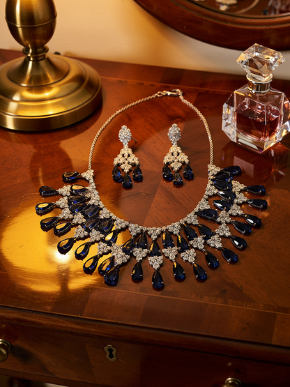 American diamond necklace.