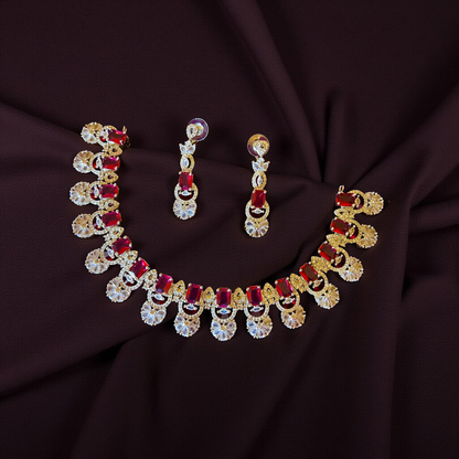 American diamond necklace set