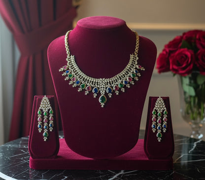 American diamond necklace