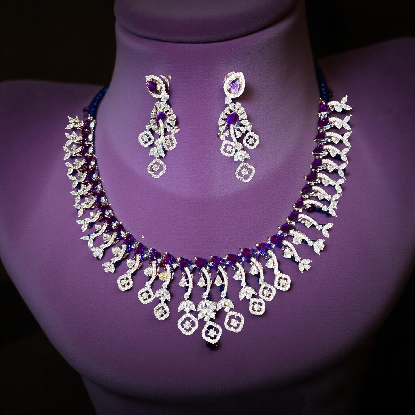 American diamond necklace
