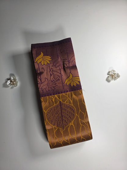 Mustard bloom Purple border Kuberapattu