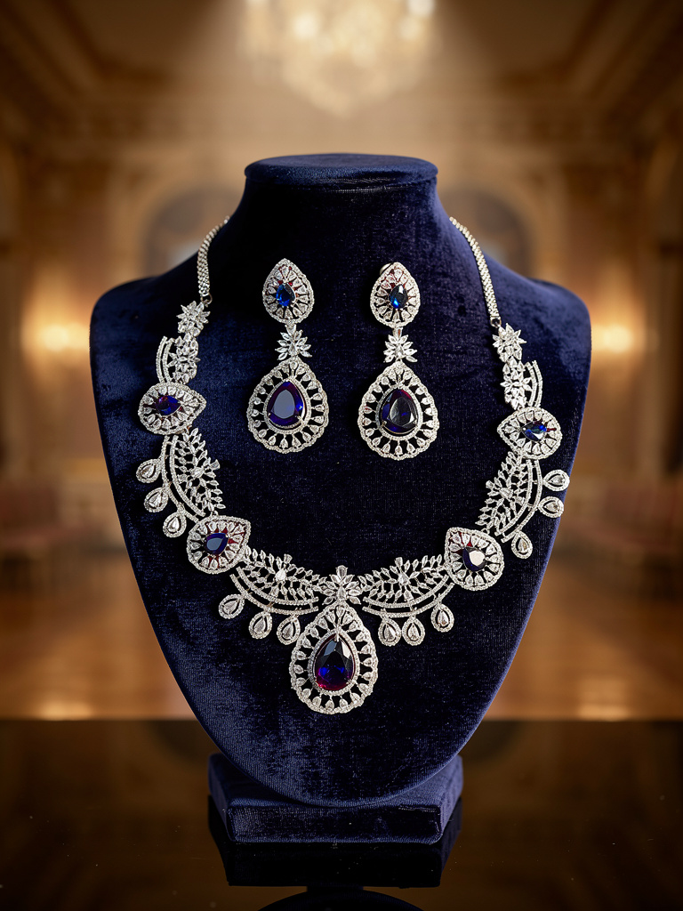 American diamond necklace set