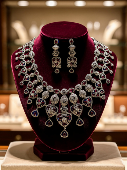 American Diamond necklace set