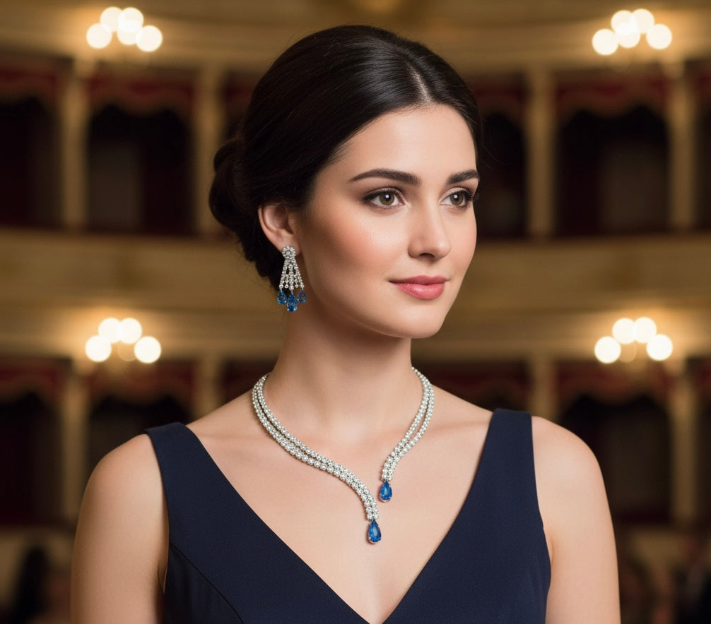 American diamond necklace