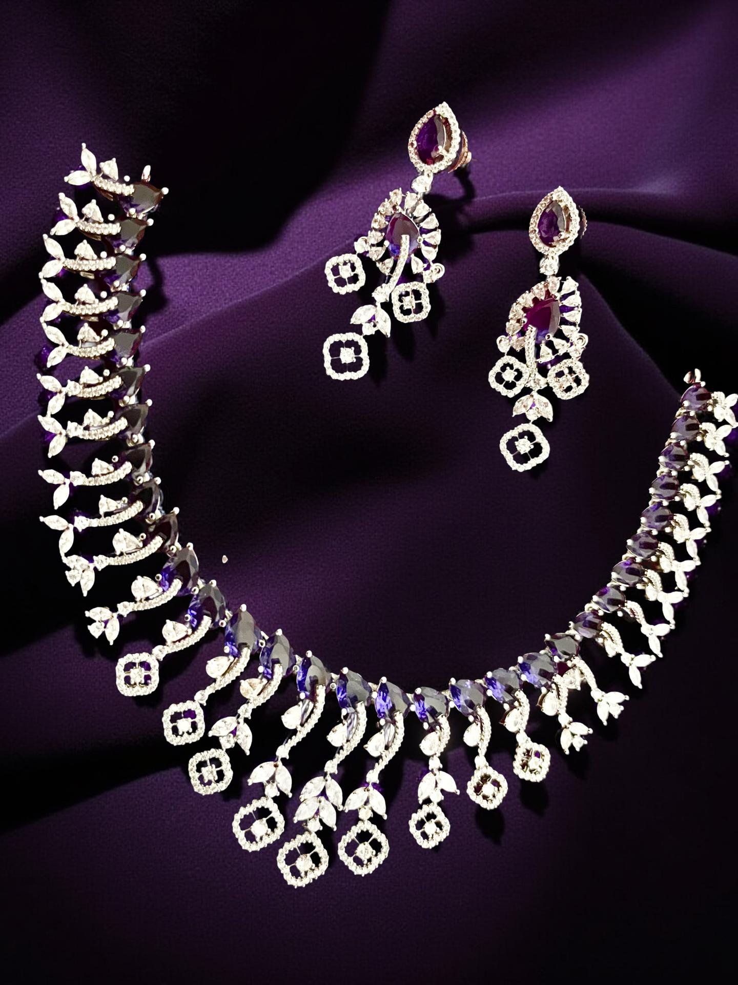 American diamond necklace