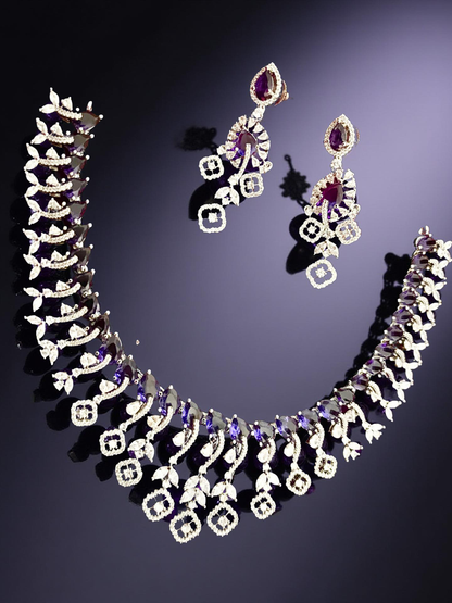 American diamond necklace