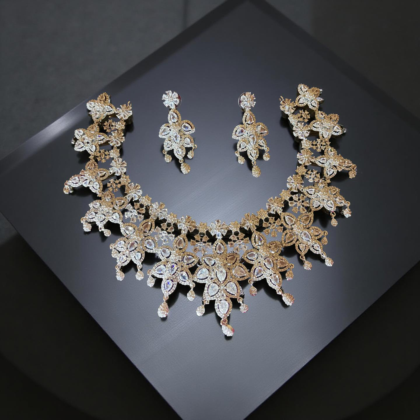 American diamond necklace set