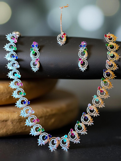 American diamond necklace set