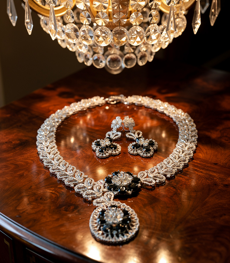 American diamond necklace set