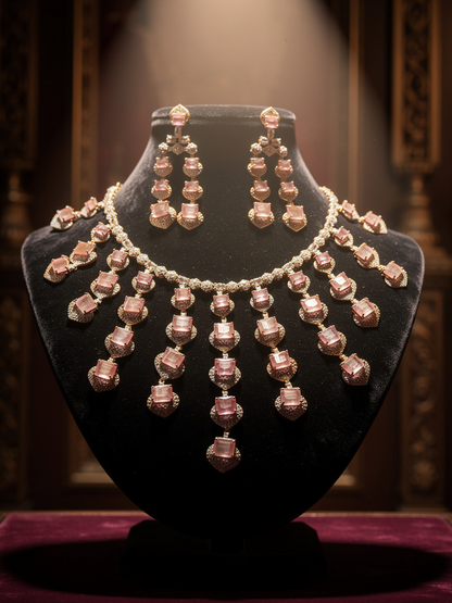 American diamond necklace set