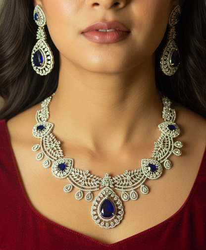 American diamond necklace set