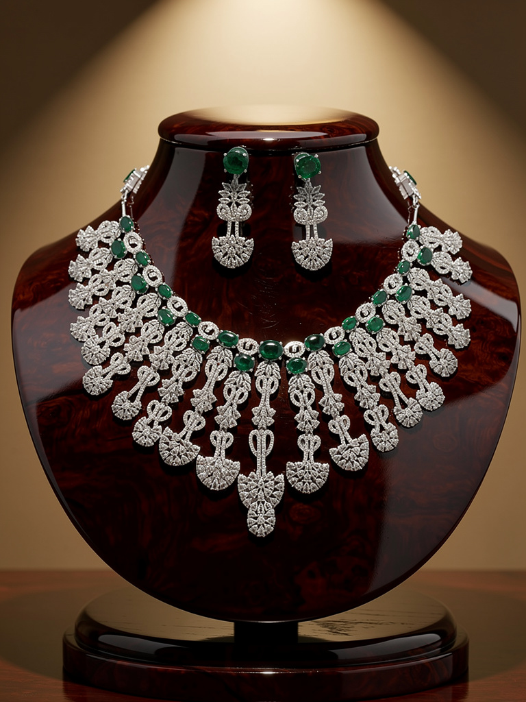 American diamond necklace set