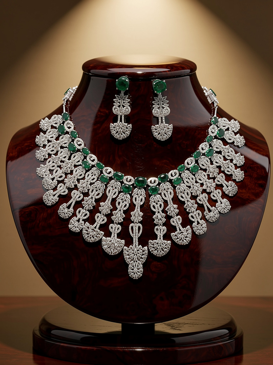 American diamond necklace set
