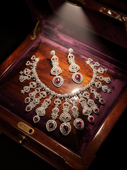 American diamond necklace