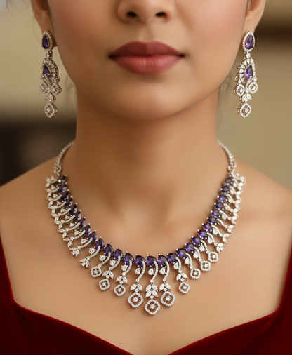 American diamond necklace