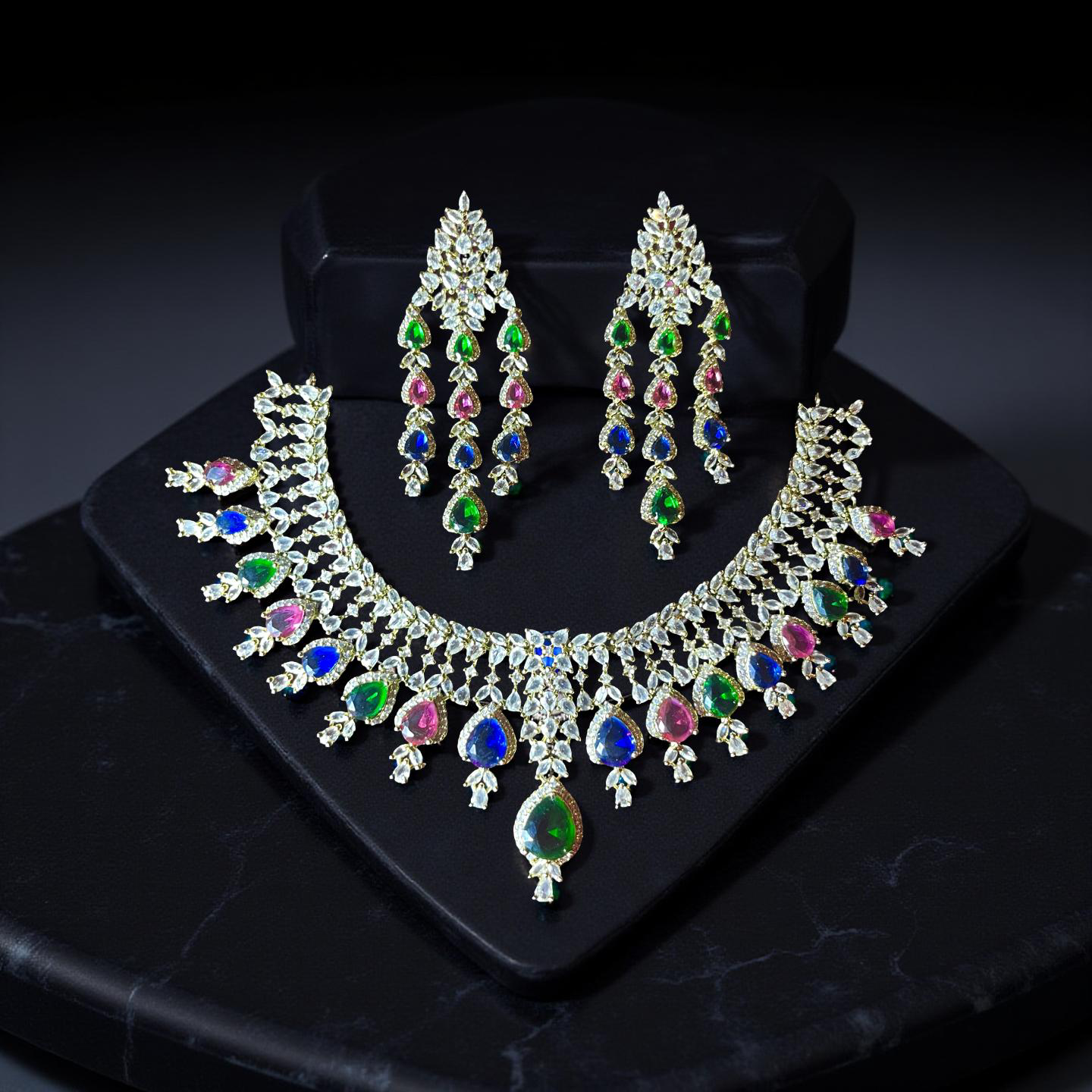 American diamond necklace