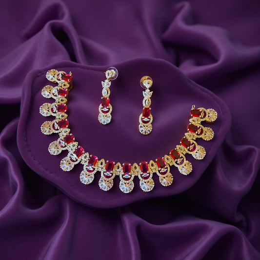 American diamond necklace set