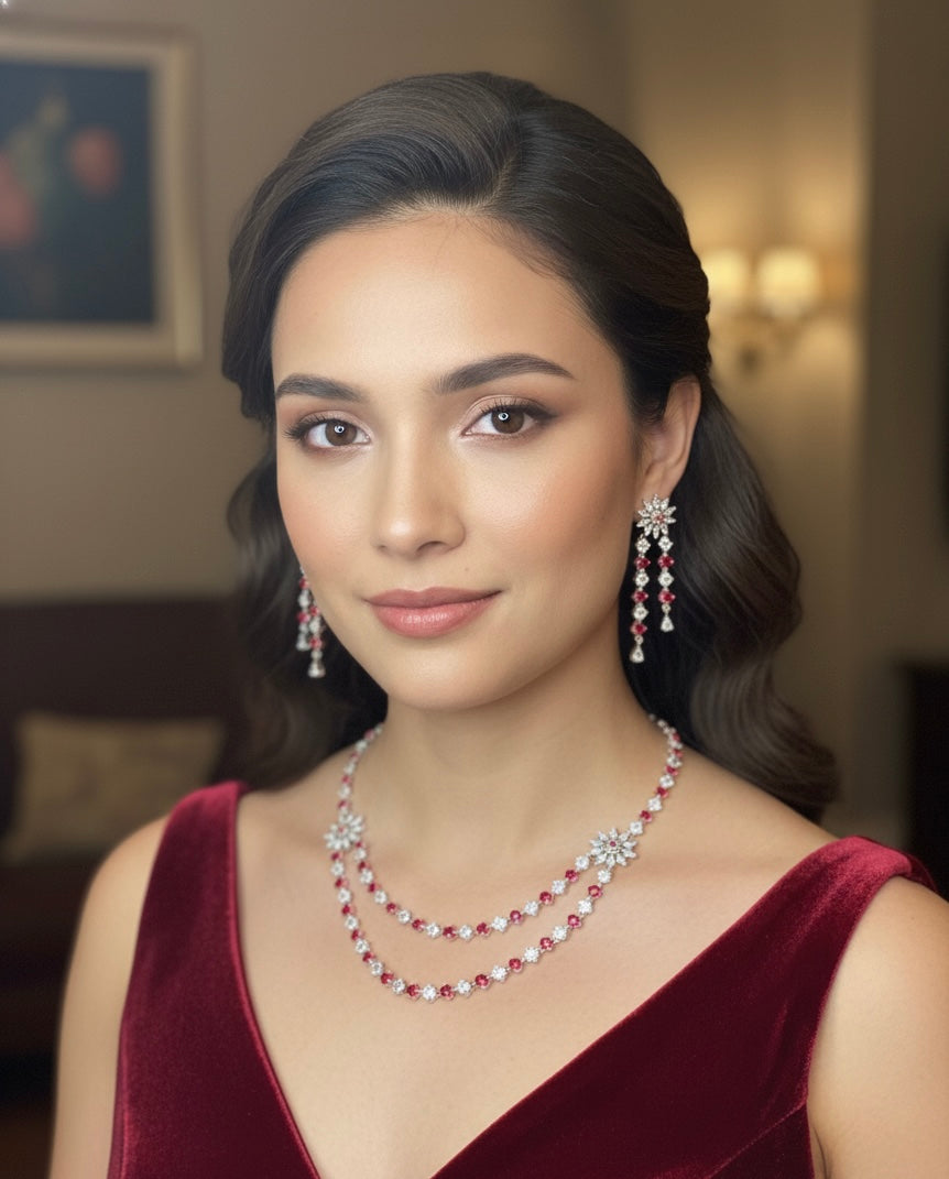 American diamond necklace