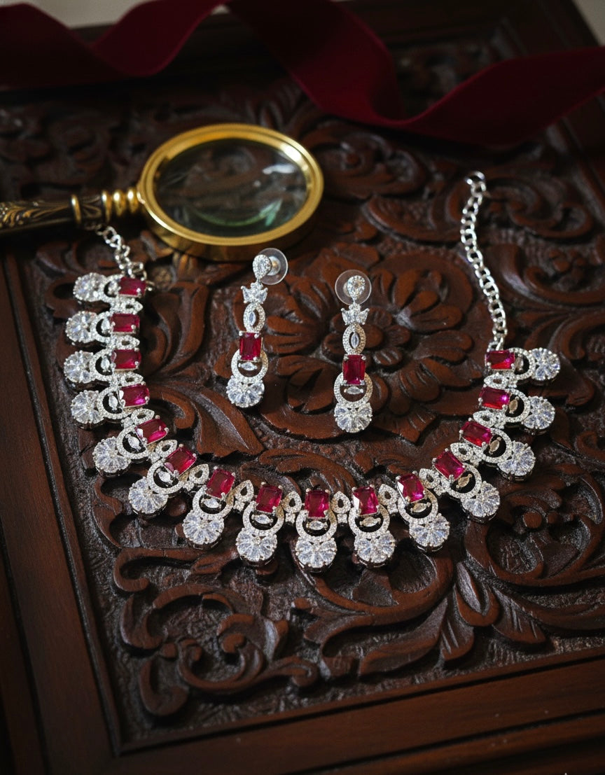 American diamond necklace set