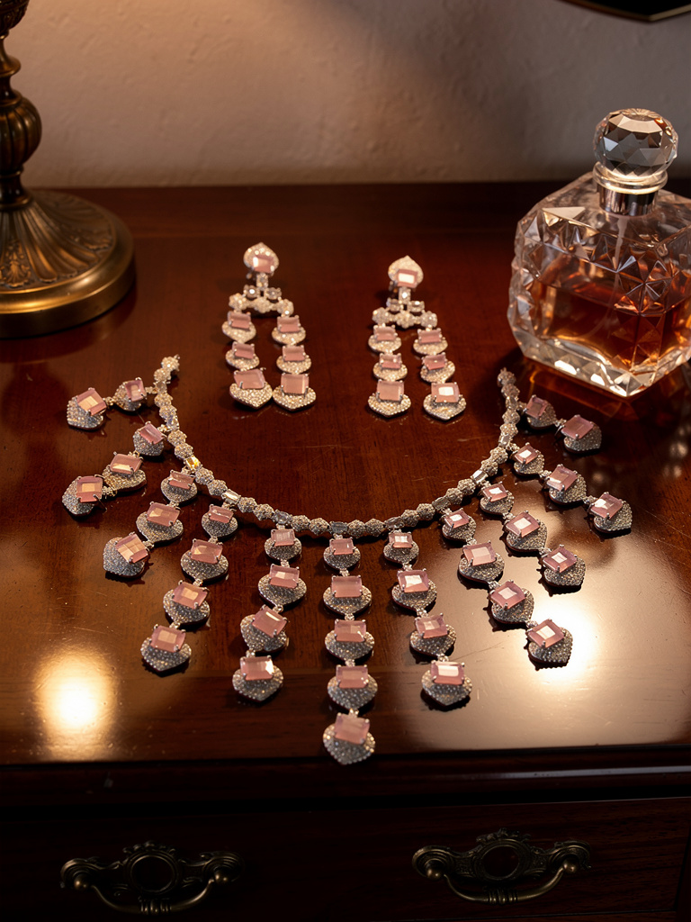 American diamond necklace set