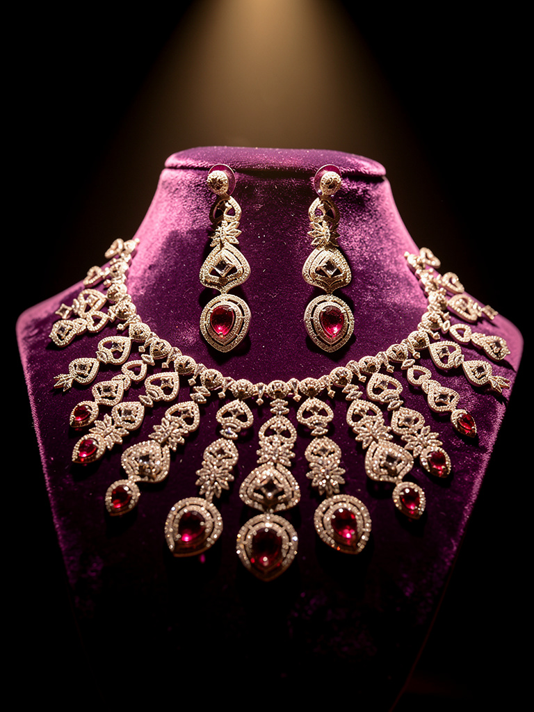 American diamond necklace