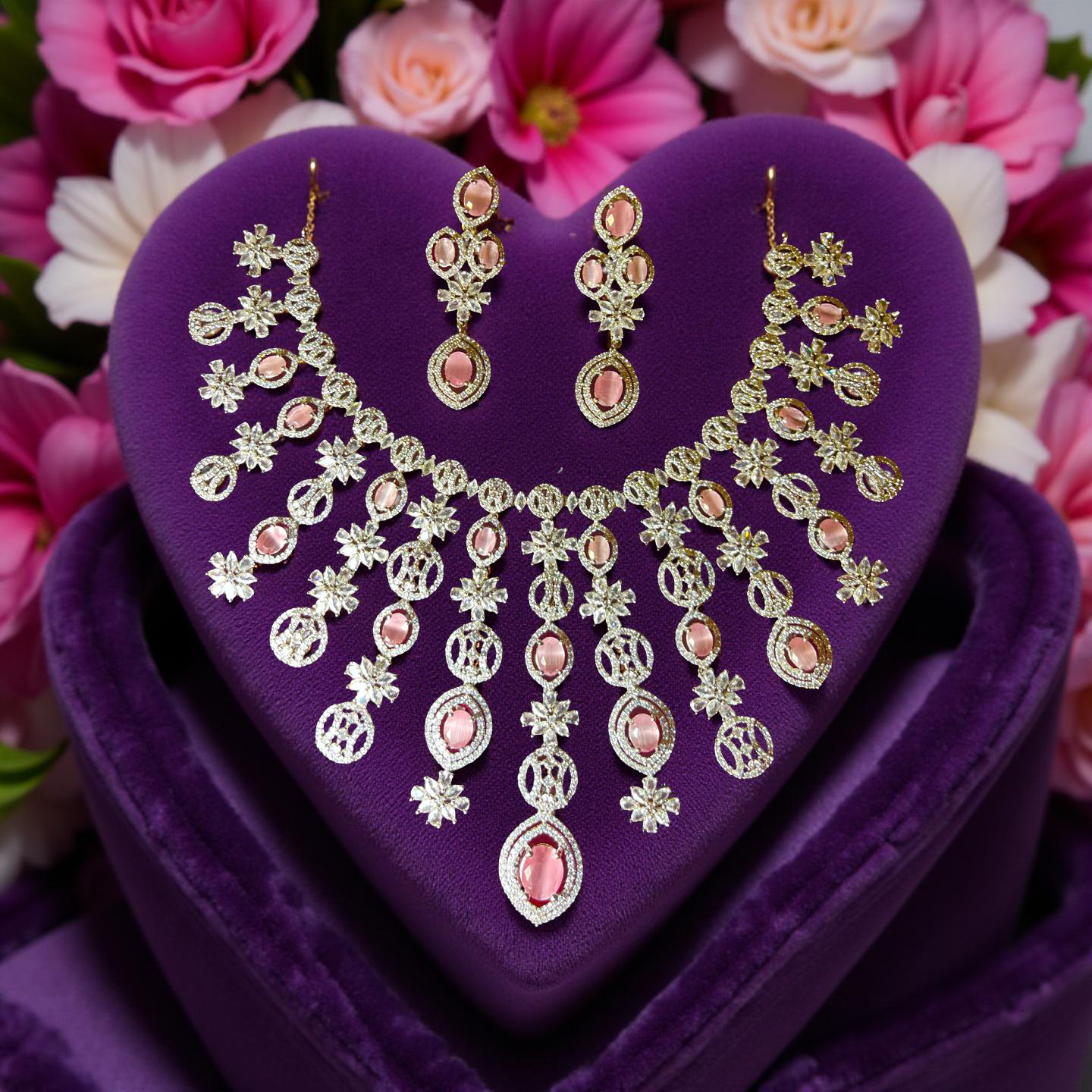 American diamond necklace