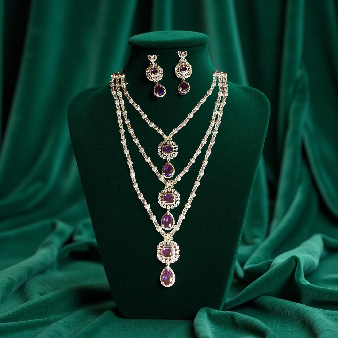 American diamond necklace set