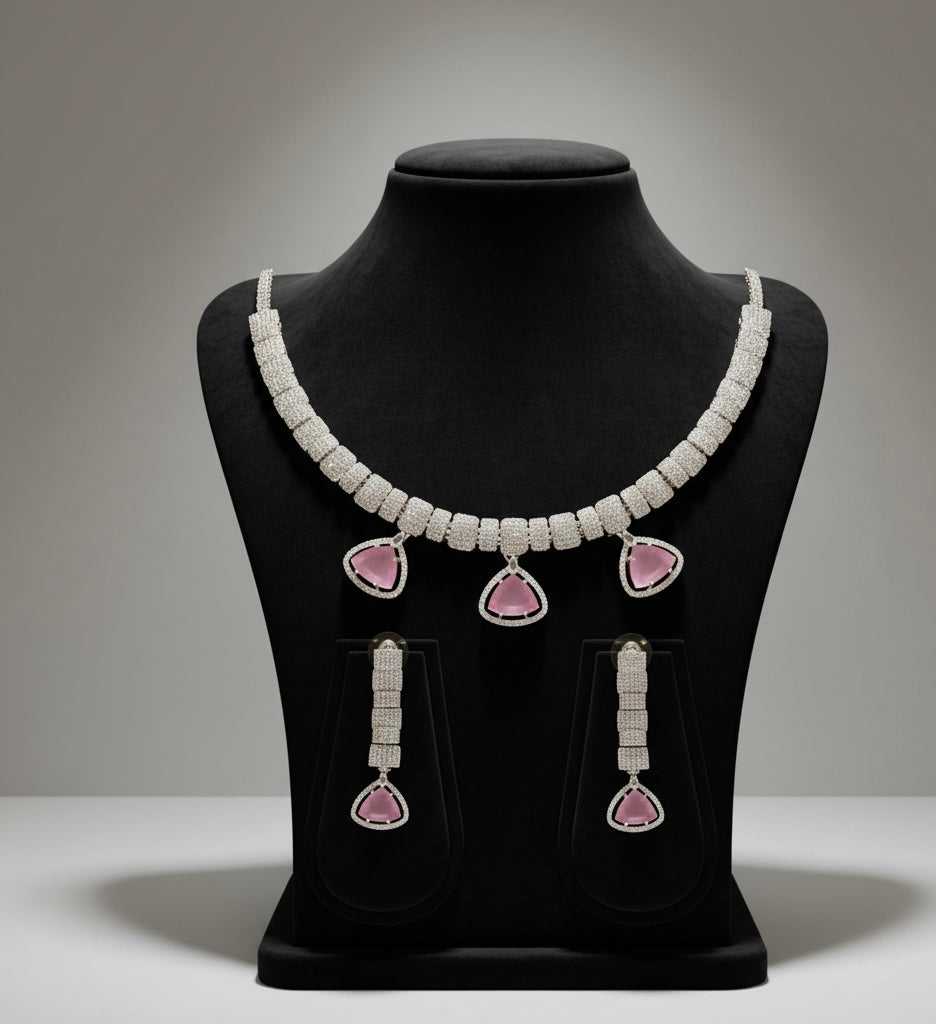 American diamond necklace set
