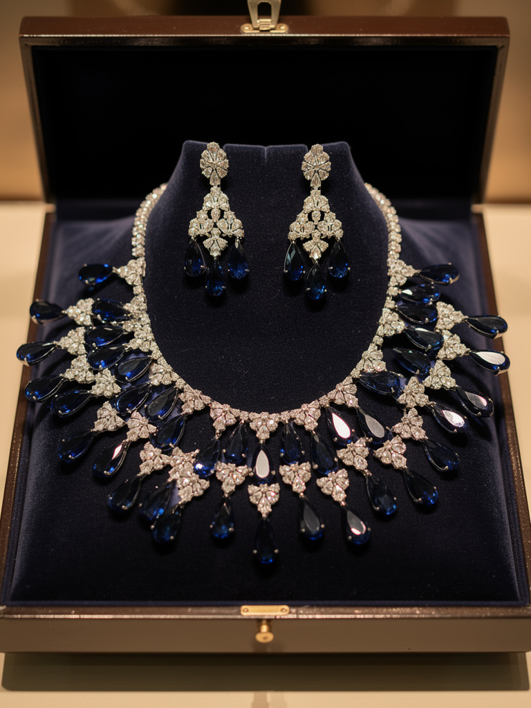 American diamond necklace.