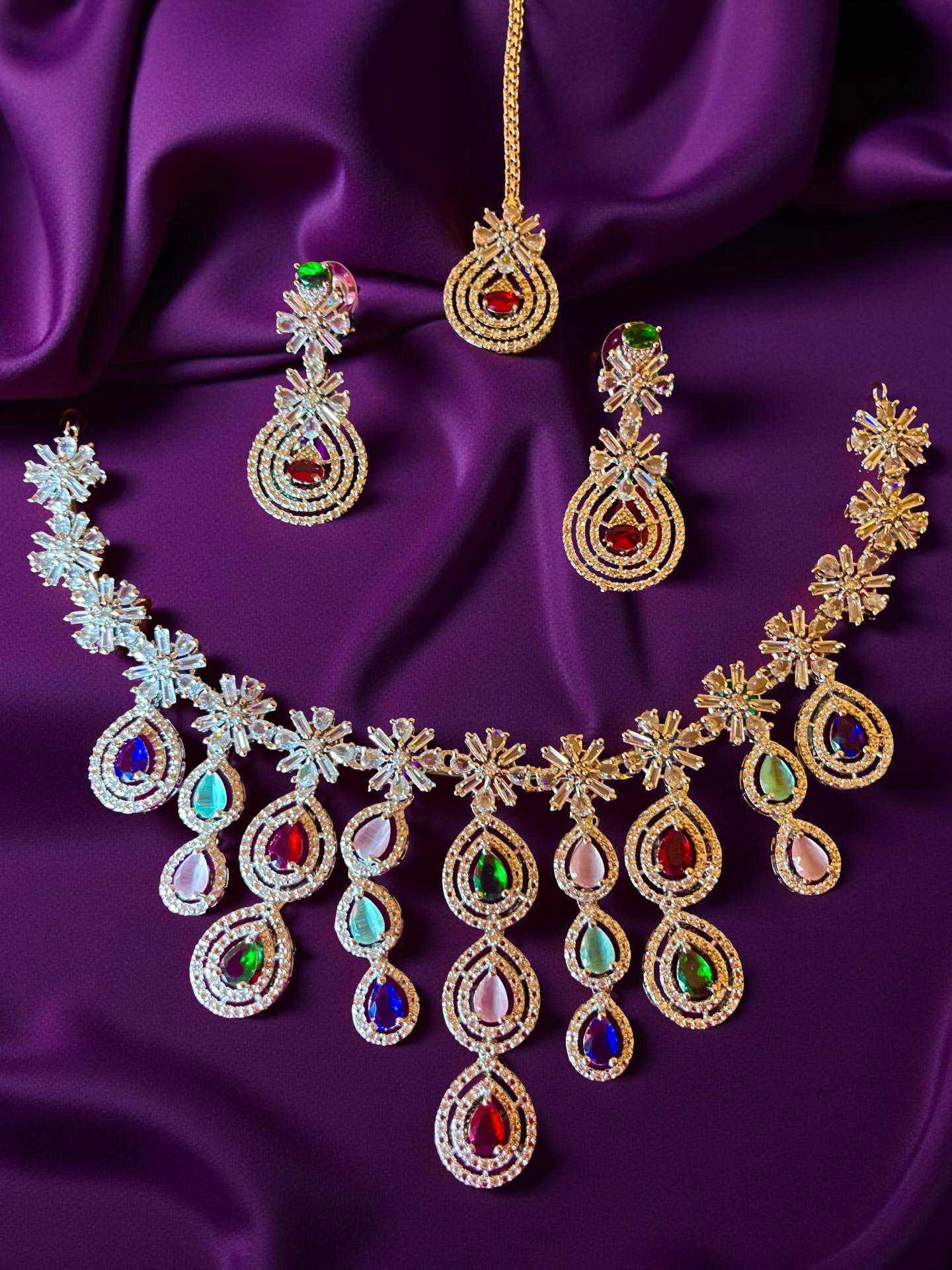 American diamond necklace