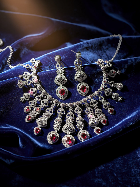 American diamond necklace