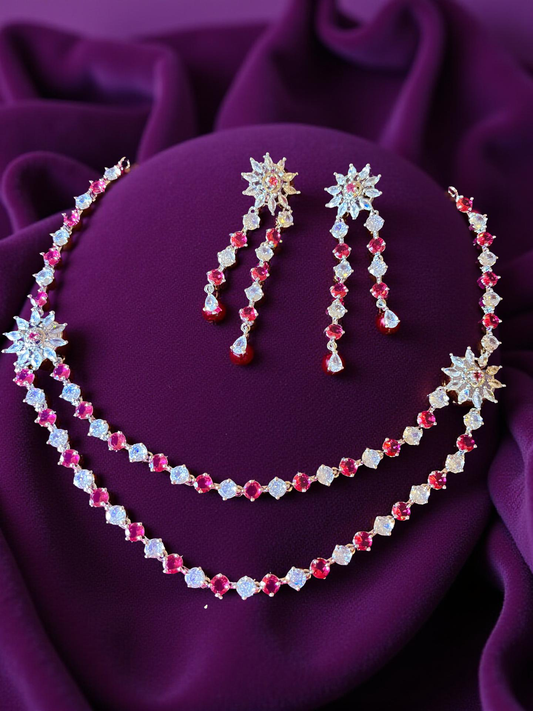 American diamond necklace