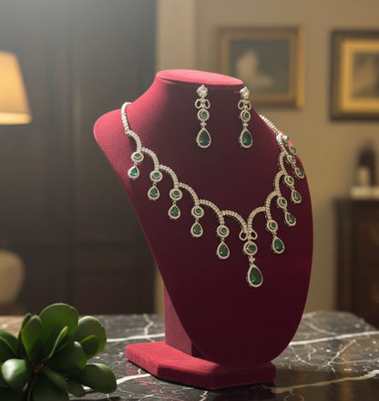 American diamond necklace