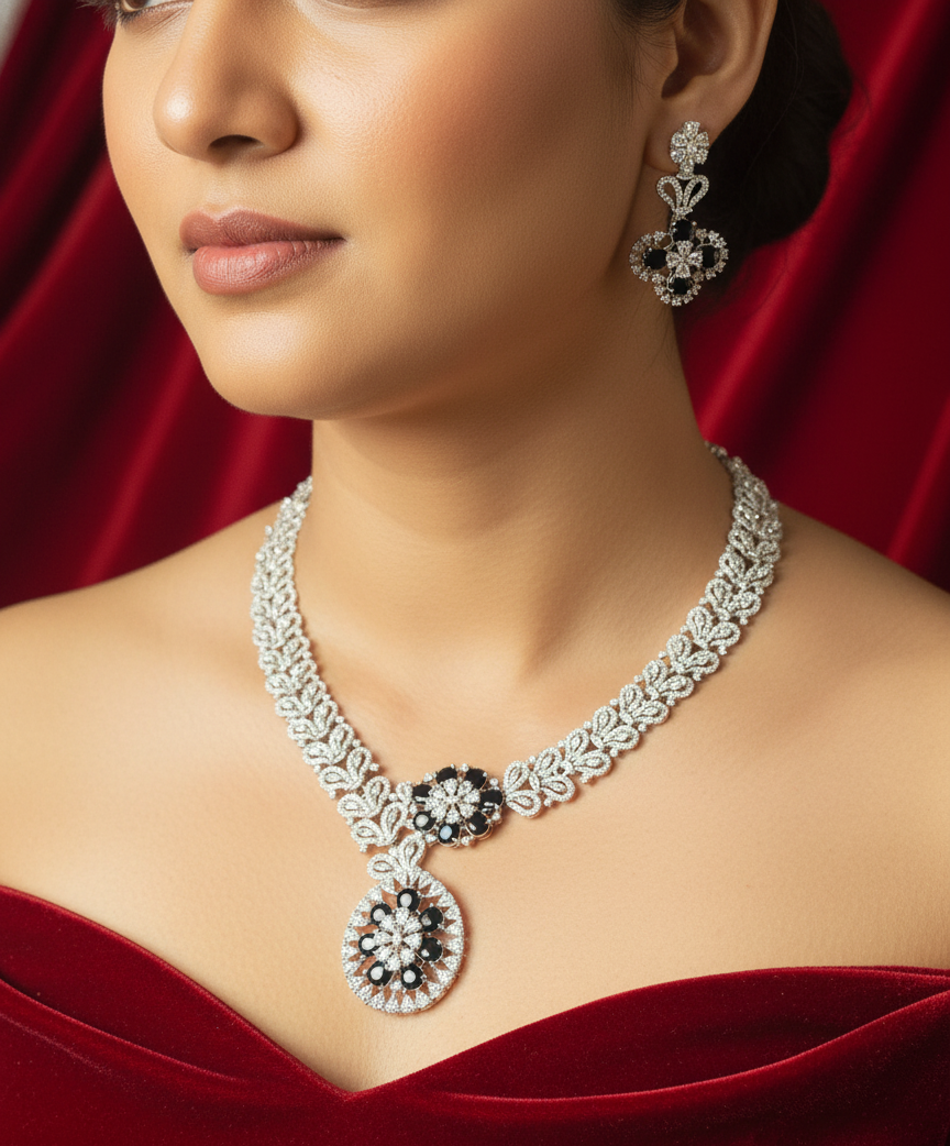 American diamond necklace set