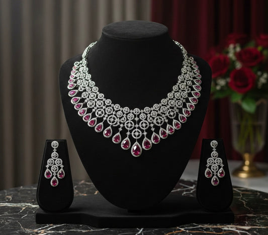 American diamond necklace