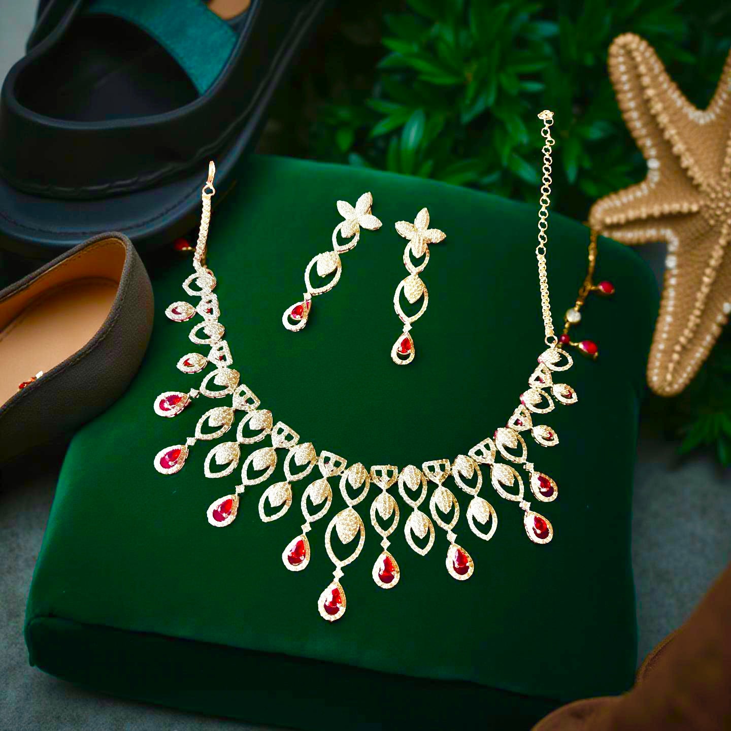 American diamond necklace